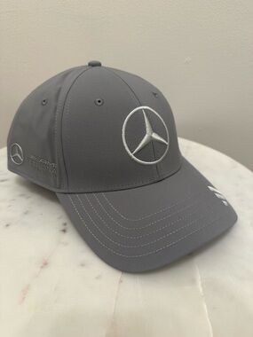 NWT Mercedes Benz Hat, AMG Formula One Team, Gray, one size fits most, adidas